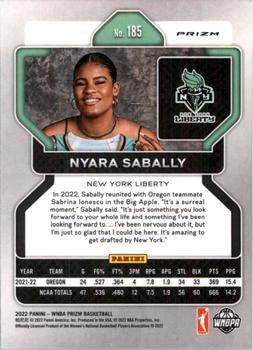 2022 Panini Prizm WNBA - Hyper #185 Nyara Sabally Back