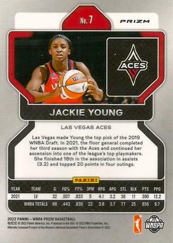 2022 Panini Prizm WNBA - Ice #7 Jackie Young Back