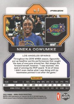 2022 Panini Prizm WNBA - Ice #8 Nneka Ogwumike Back