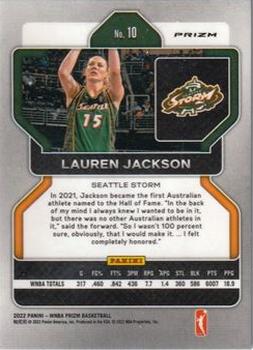 2022 Panini Prizm WNBA - Ice #10 Lauren Jackson Back