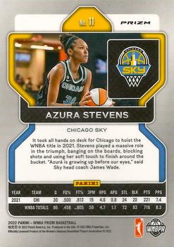 2022 Panini Prizm WNBA - Ice #11 Azura Stevens Back