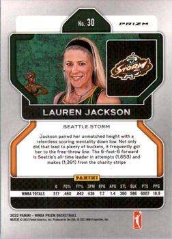 2022 Panini Prizm WNBA - Ice #30 Lauren Jackson Back