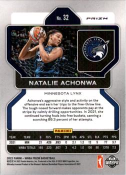 2022 Panini Prizm WNBA - Ice #32 Natalie Achonwa Back