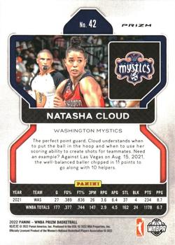 2022 Panini Prizm WNBA - Ice #42 Natasha Cloud Back