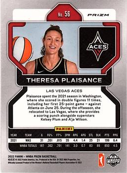 2022 Panini Prizm WNBA - Ice #56 Theresa Plaisance Back