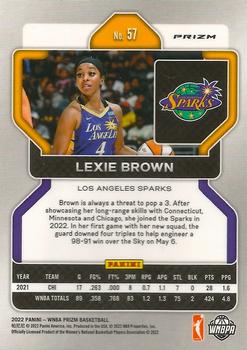2022 Panini Prizm WNBA - Ice #57 Lexie Brown Back