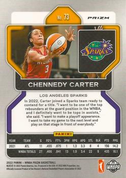 2022 Panini Prizm WNBA - Ice #73 Chennedy Carter Back