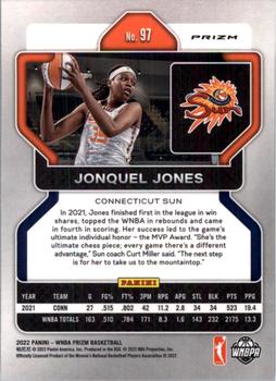 2022 Panini Prizm WNBA - Ice #97 Jonquel Jones Back