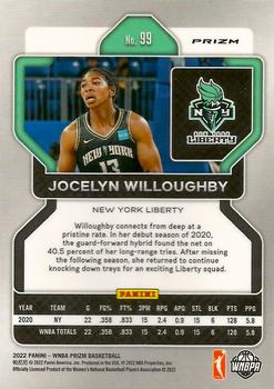 2022 Panini Prizm WNBA - Ice #99 Jocelyn Willoughby Back