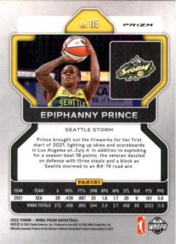 2022 Panini Prizm WNBA - Ice #115 Epiphanny Prince Back