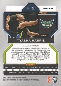 2022 Panini Prizm WNBA - Ice #126 Tyasha Harris Back