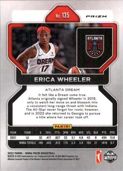 2022 Panini Prizm WNBA - Ice #135 Erica Wheeler Back