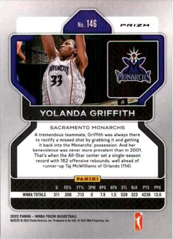 2022 Panini Prizm WNBA - Ice #146 Yolanda Griffith Back