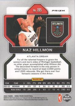 2022 Panini Prizm WNBA - Ice #195 Naz Hillmon Back