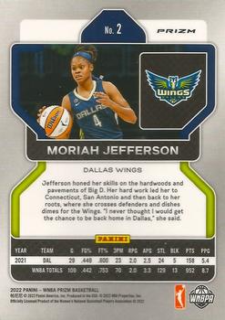 2022 Panini Prizm WNBA - Ruby Wave #2 Moriah Jefferson Back