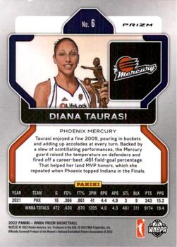 2022 Panini Prizm WNBA - Ruby Wave #6 Diana Taurasi Back