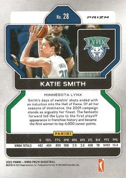 2022 Panini Prizm WNBA - Ruby Wave #28 Katie Smith Back