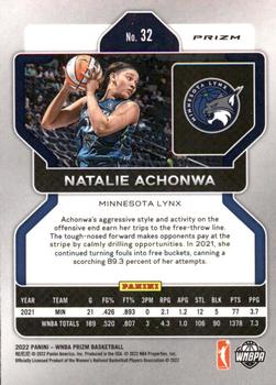 2022 Panini Prizm WNBA - Ruby Wave #32 Natalie Achonwa Back