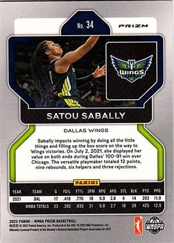 2022 Panini Prizm WNBA - Ruby Wave #34 Satou Sabally Back