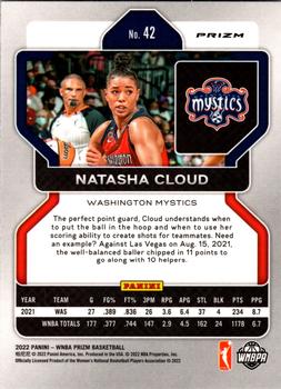 2022 Panini Prizm WNBA - Ruby Wave #42 Natasha Cloud Back