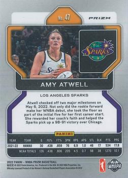 2022 Panini Prizm WNBA - Ruby Wave #47 Amy Atwell Back