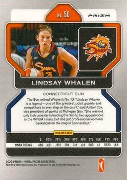 2022 Panini Prizm WNBA - Ruby Wave #50 Lindsay Whalen Back