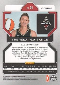 2022 Panini Prizm WNBA - Ruby Wave #56 Theresa Plaisance Back