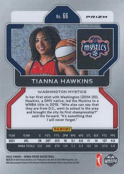 2022 Panini Prizm WNBA - Ruby Wave #66 Tianna Hawkins Back