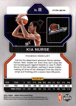 2022 Panini Prizm WNBA - Ruby Wave #88 Kia Nurse Back