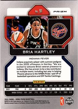 2022 Panini Prizm WNBA - Ruby Wave #91 Bria Hartley Back