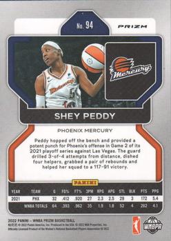 2022 Panini Prizm WNBA - Ruby Wave #94 Shey Peddy Back