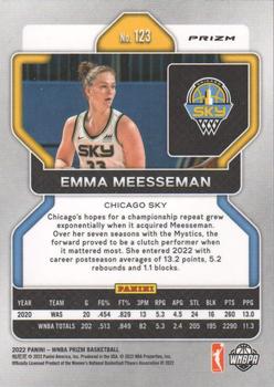 2022 Panini Prizm WNBA - Ruby Wave #123 Emma Meesseman Back