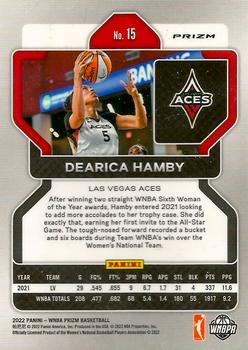 2022 Panini Prizm WNBA - Silver #15 Dearica Hamby Back