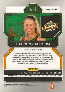 2022 Panini Prizm WNBA - Silver #30 Lauren Jackson Back