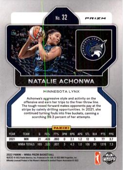 2022 Panini Prizm WNBA - Silver #32 Natalie Achonwa Back