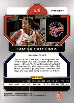 2022 Panini Prizm WNBA - Silver #36 Tamika Catchings Back