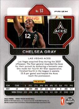 2022 Panini Prizm WNBA - Silver #53 Chelsea Gray Back