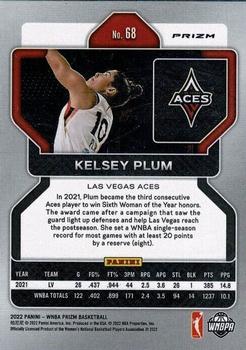 2022 Panini Prizm WNBA - Silver #68 Kelsey Plum Back