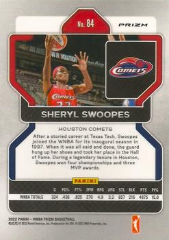 2022 Panini Prizm WNBA - Silver #84 Sheryl Swoopes Back