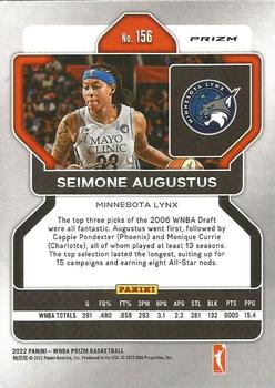 2022 Panini Prizm WNBA - Silver #156 Seimone Augustus Back