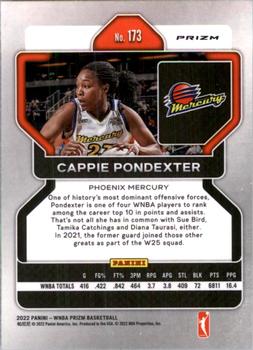 2022 Panini Prizm WNBA - Silver #173 Cappie Pondexter Back