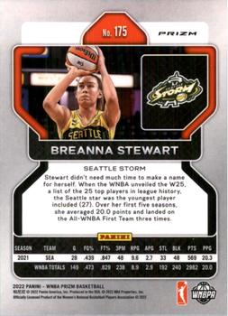 2022 Panini Prizm WNBA - Silver #175 Breanna Stewart Back