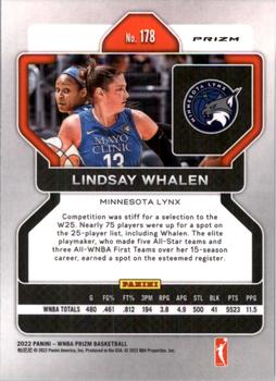 2022 Panini Prizm WNBA - Silver #178 Lindsay Whalen Back