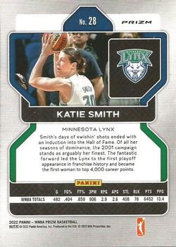 2022 Panini Prizm WNBA - White Sparkle #28 Katie Smith Back