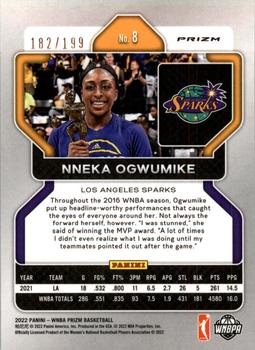 2022 Panini Prizm WNBA - Red #8 Nneka Ogwumike Back