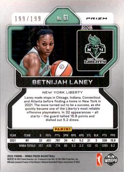 2022 Panini Prizm WNBA - Red #61 Betnijah Laney Back