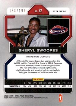 2022 Panini Prizm WNBA - Red #62 Sheryl Swoopes Back
