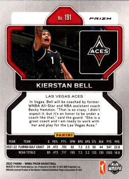 2022 Panini Prizm WNBA - Red #191 Kierstan Bell Back