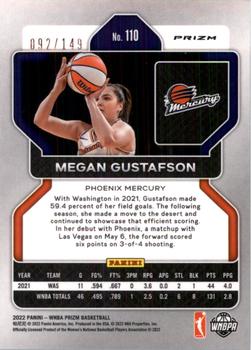 2022 Panini Prizm WNBA - Blue #110 Megan Gustafson Back