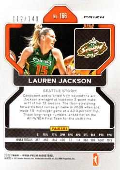 2022 Panini Prizm WNBA - Blue #166 Lauren Jackson Back